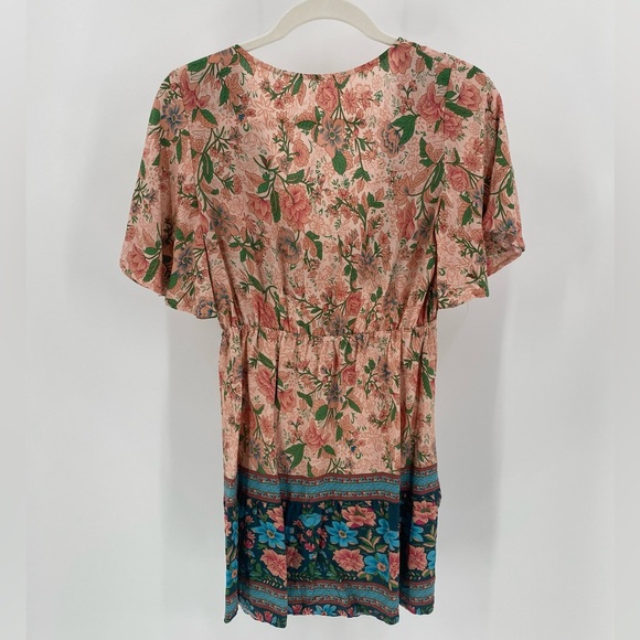 SELFIE LESLIE - Suva Tie Knot Bust Boho Floral A-Line Dress - Picture 12 of 16